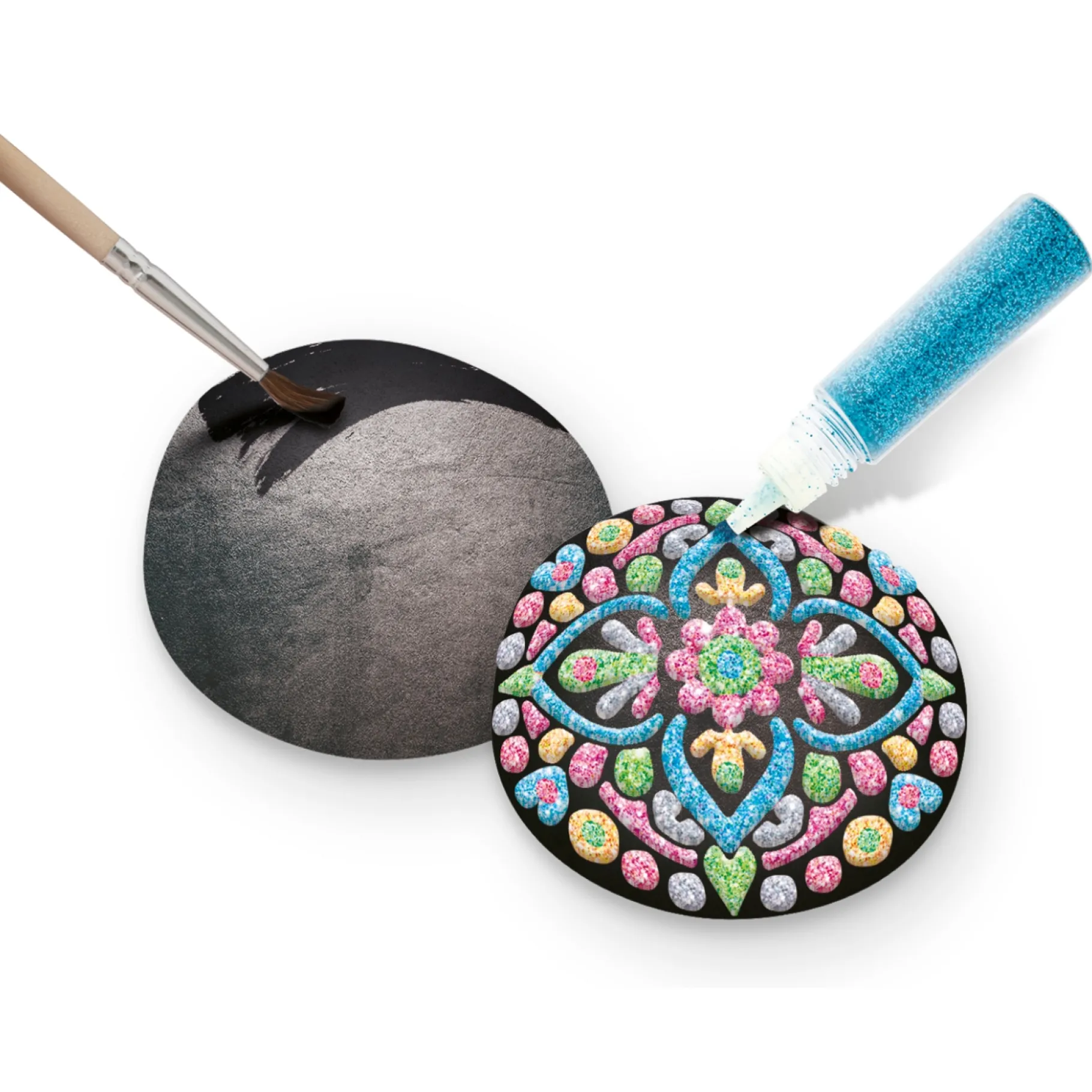 Verven / Schilderen> Stenen schilderen mandala 11 delig