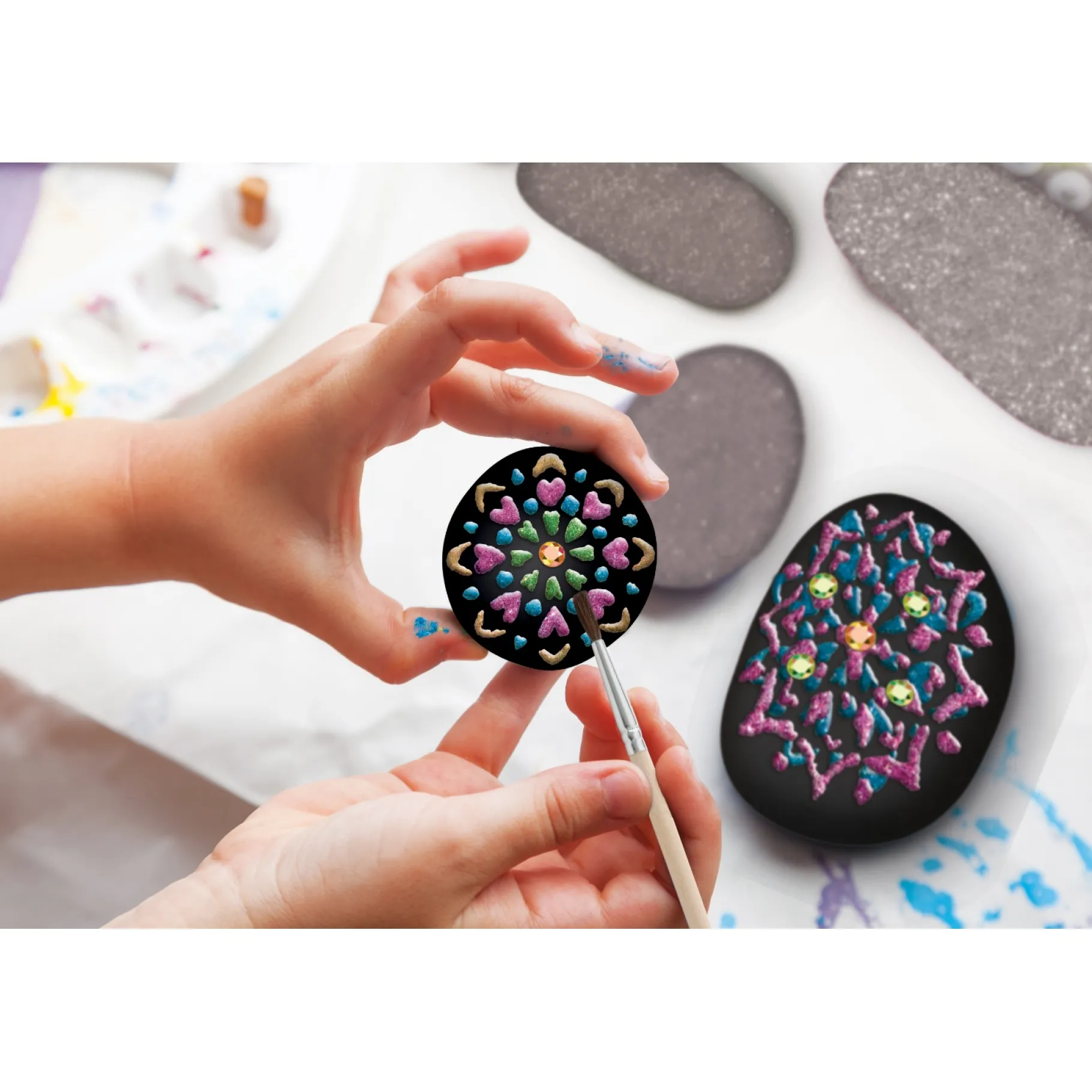 Verven / Schilderen> Stenen schilderen mandala 11 delig