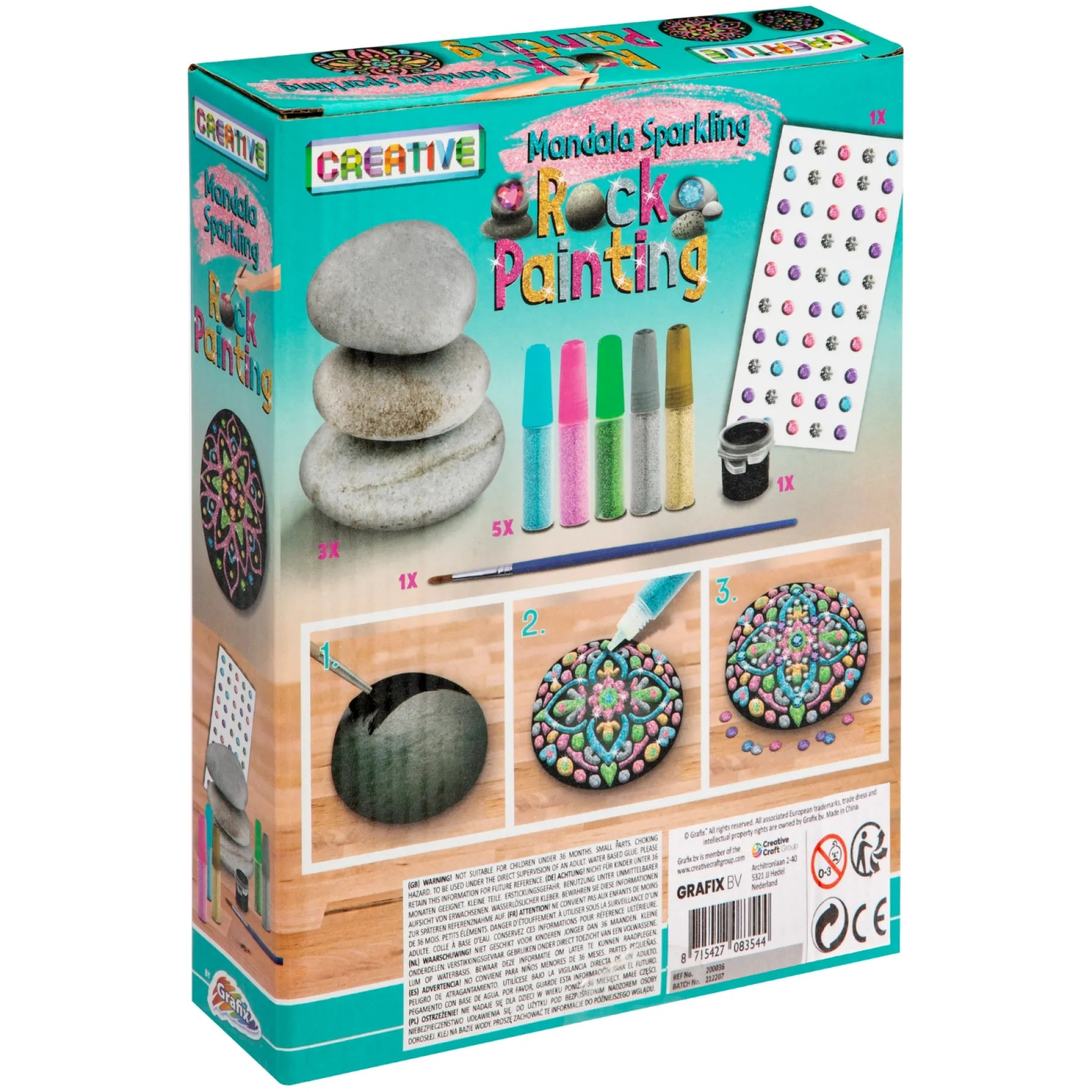 Verven / Schilderen> Stenen schilderen mandala 11 delig