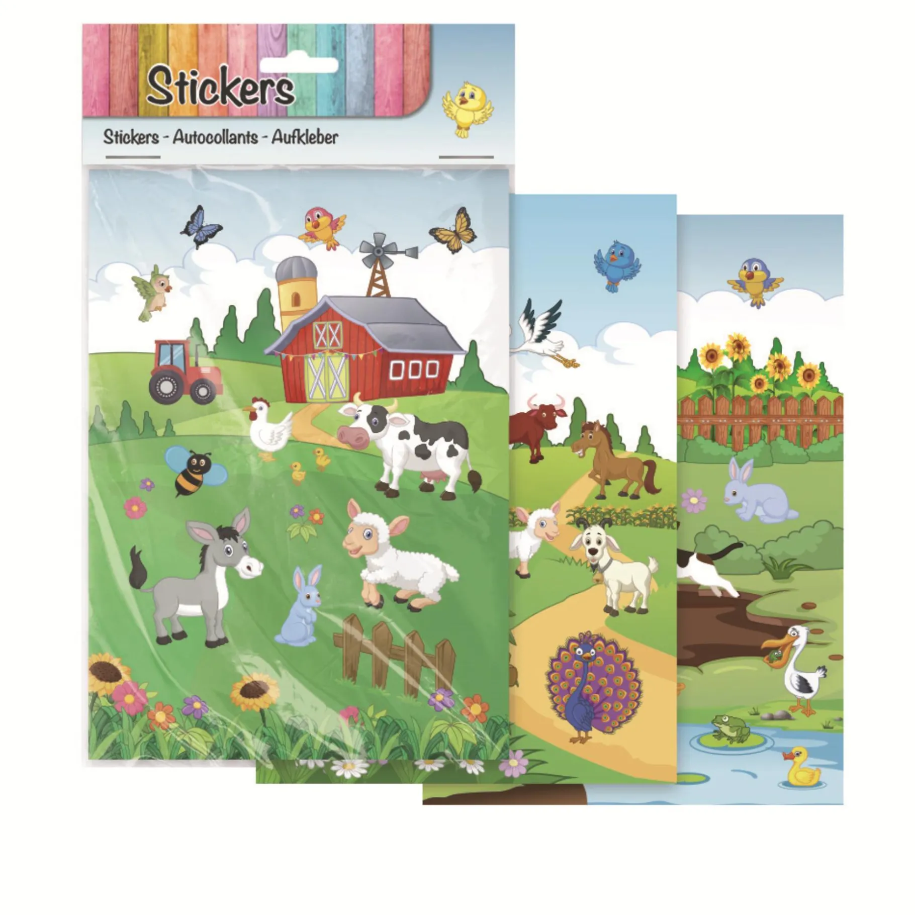 Stickers> Stickers A5 Boerderij 3 Vellen