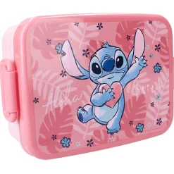 Schoolbekers En Broodtrommels> Stitch Lunchbox Roze Aloha