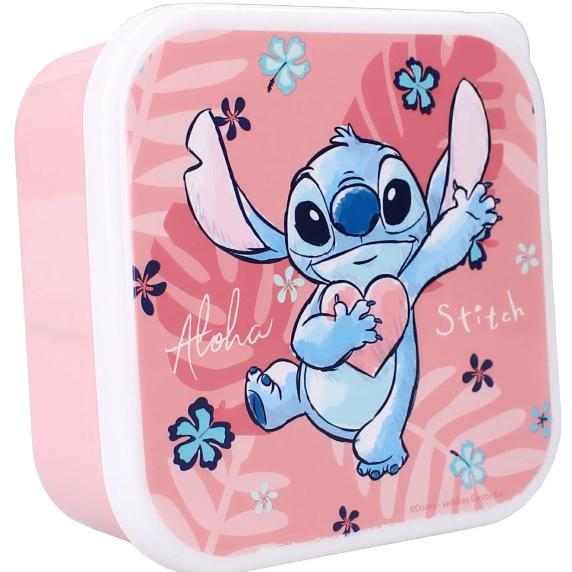 Schoolbekers En Broodtrommels> Stitch Snackbox 3 In 1