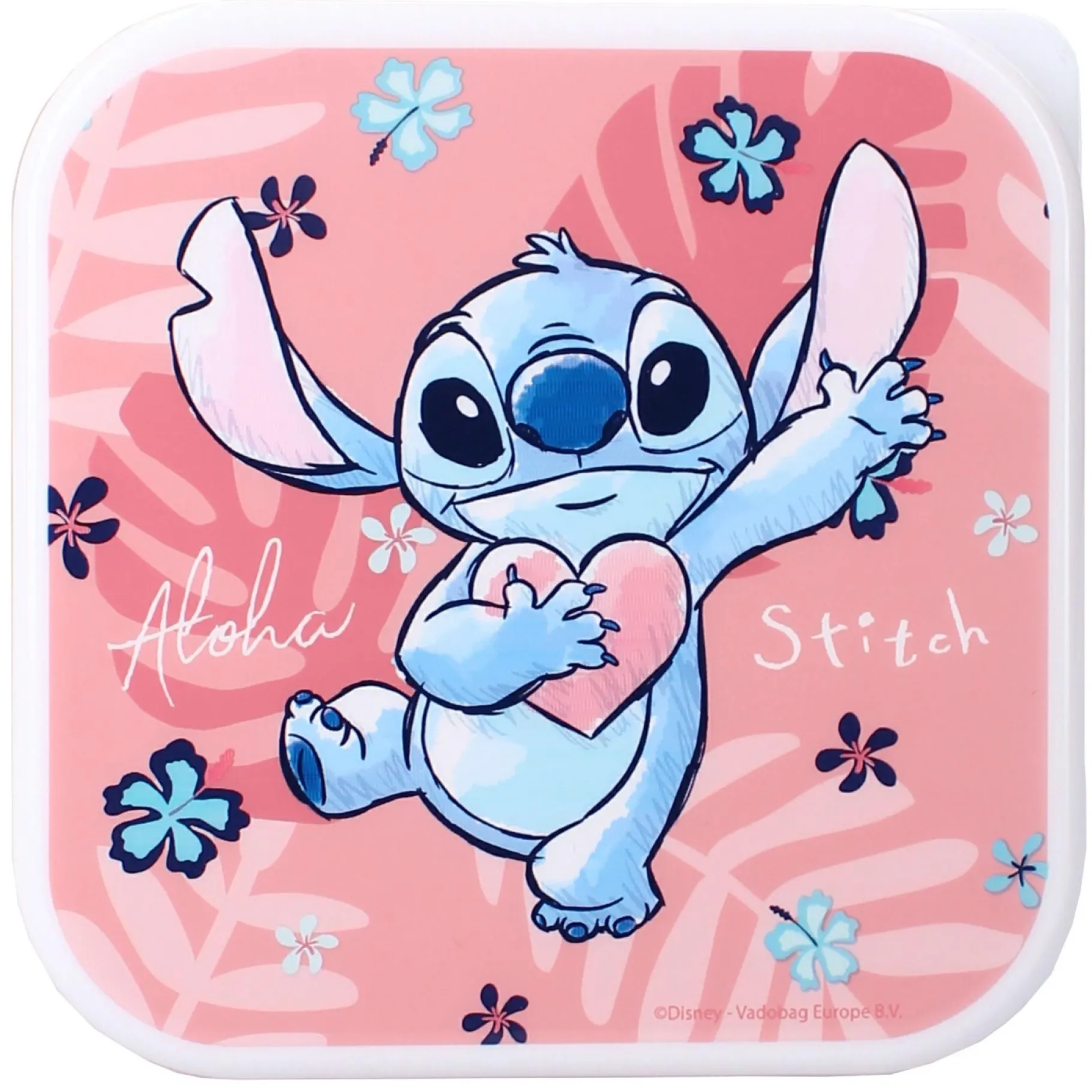 Schoolbekers En Broodtrommels> Stitch Snackbox 3 In 1