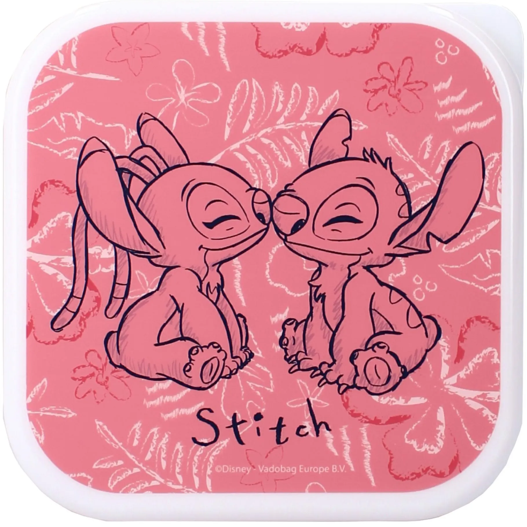 Schoolbekers En Broodtrommels> Stitch Snackbox 3 In 1