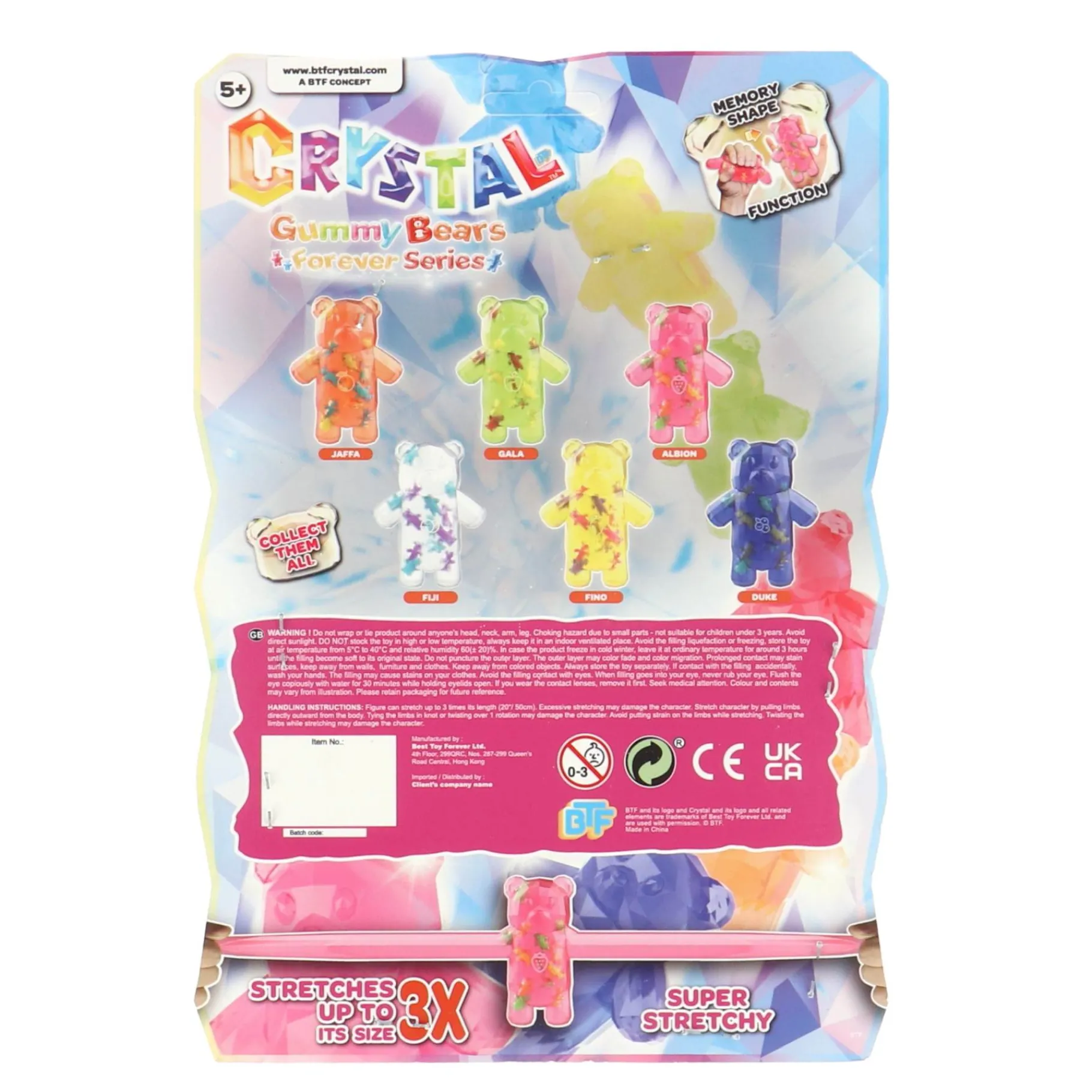 Speelfiguren> Stretchapalz Crystal Gummy Bear willekeurige kleur