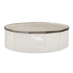 Zwemmen En Waterspeelgoed|Zwembaden></noscript>Summer Waves Zwembad Active Frame 457 X 106 cm Dark Double Rattan + filterpomp