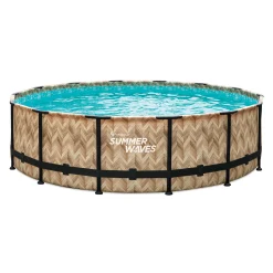 Zwemmen En Waterspeelgoed|Zwembaden>Summer Waves Zwembad Elite Frame 427 X 107 cm Light Oak