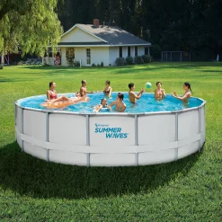 Zwemmen En Waterspeelgoed|Zwembaden></noscript>Summer Waves Zwembad Elite Frame 549 X 132 cm + filterpomp