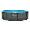 Zwemmen En Waterspeelgoed|Zwembaden>Summer Waves Zwembad Elite Frame 549 X 132 cm Dark Herringbone + zandfilterpomp