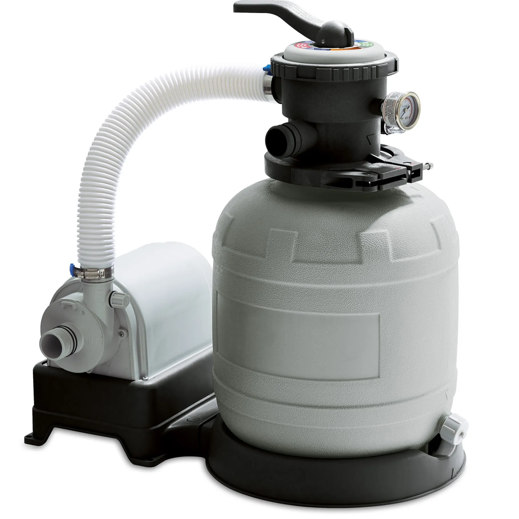 Zwemmen En Waterspeelgoed|Zwembaden>Summer Waves Zwembad Elite Frame 549 X 132 cm Dark Herringbone + zandfilterpomp