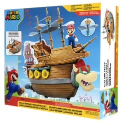 Jongens|Speelsets> Super Mario bowser luchtschip speelset 6,5 cm