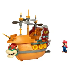 Jongens|Speelsets> Super Mario bowser luchtschip speelset 6,5 cm