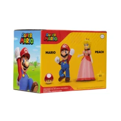 Speelfiguren> Super Mario figuren mario & peach 10 cm 2-pack