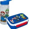 Schoolbekers En Broodtrommels> Super mario set broodtrommel en drinkfles