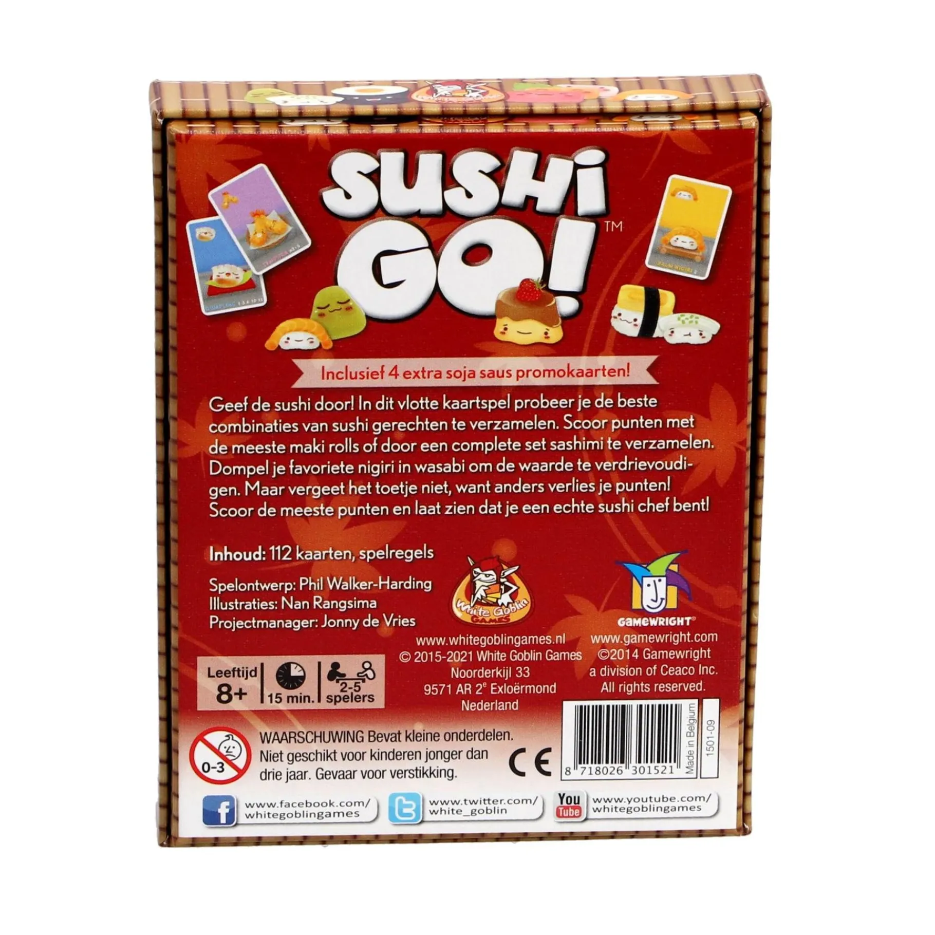 Kaartspellen>White Goblin Games Sushi Go! - Kaartspel