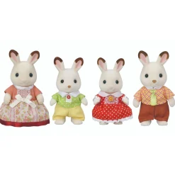 Speelfiguren|Meisjes>Epoch Sylvanian Families 5655 Chocolade Konijn Familie
