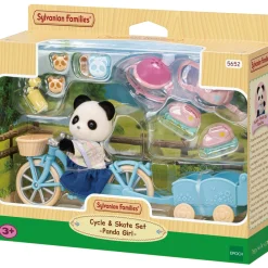 Speelfiguren>Epoch Sylvanian Families 5652 Fiets en Skate Panda Meisje
