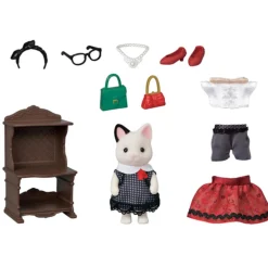 Meisjes>Epoch Sylvanian Families 5462 Modespeelset- Tuxedo Kat