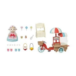 Speelfiguren|Meisjes>Epoch Sylvanian Families 5653 Popcorn Delivery Trike