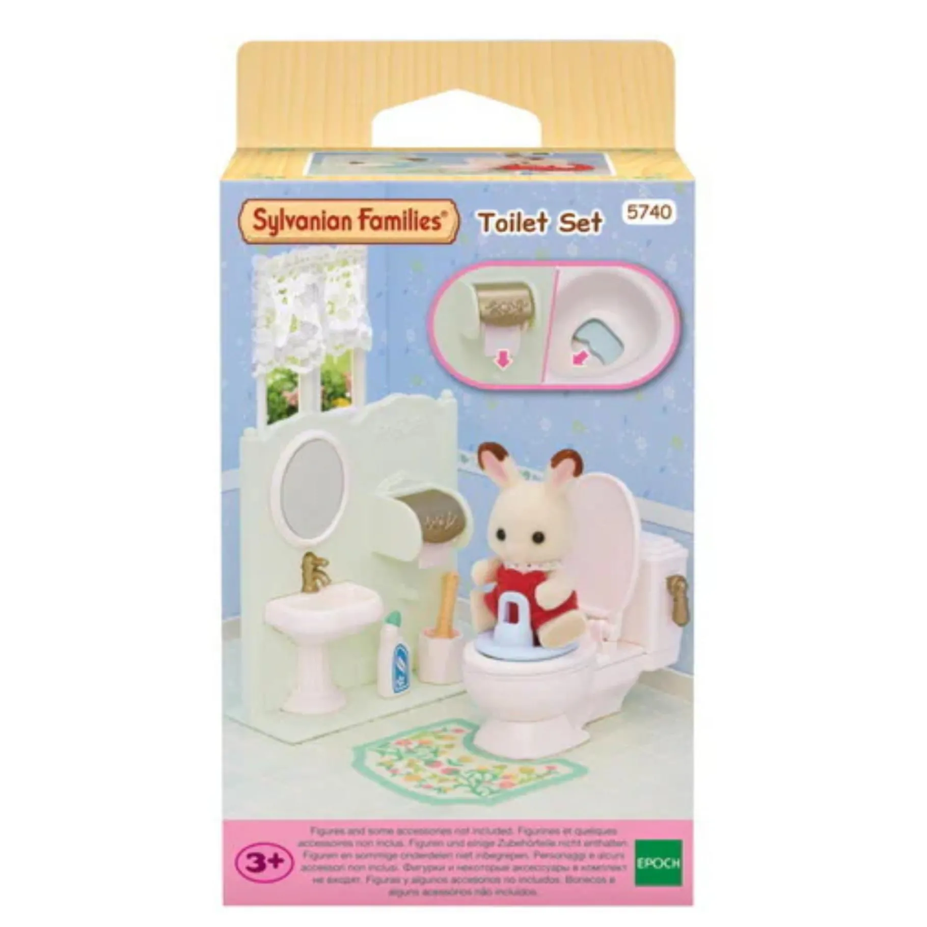 Poppenbadjes En Badaccessoires>Epoch Sylvanian Families Toilet Set