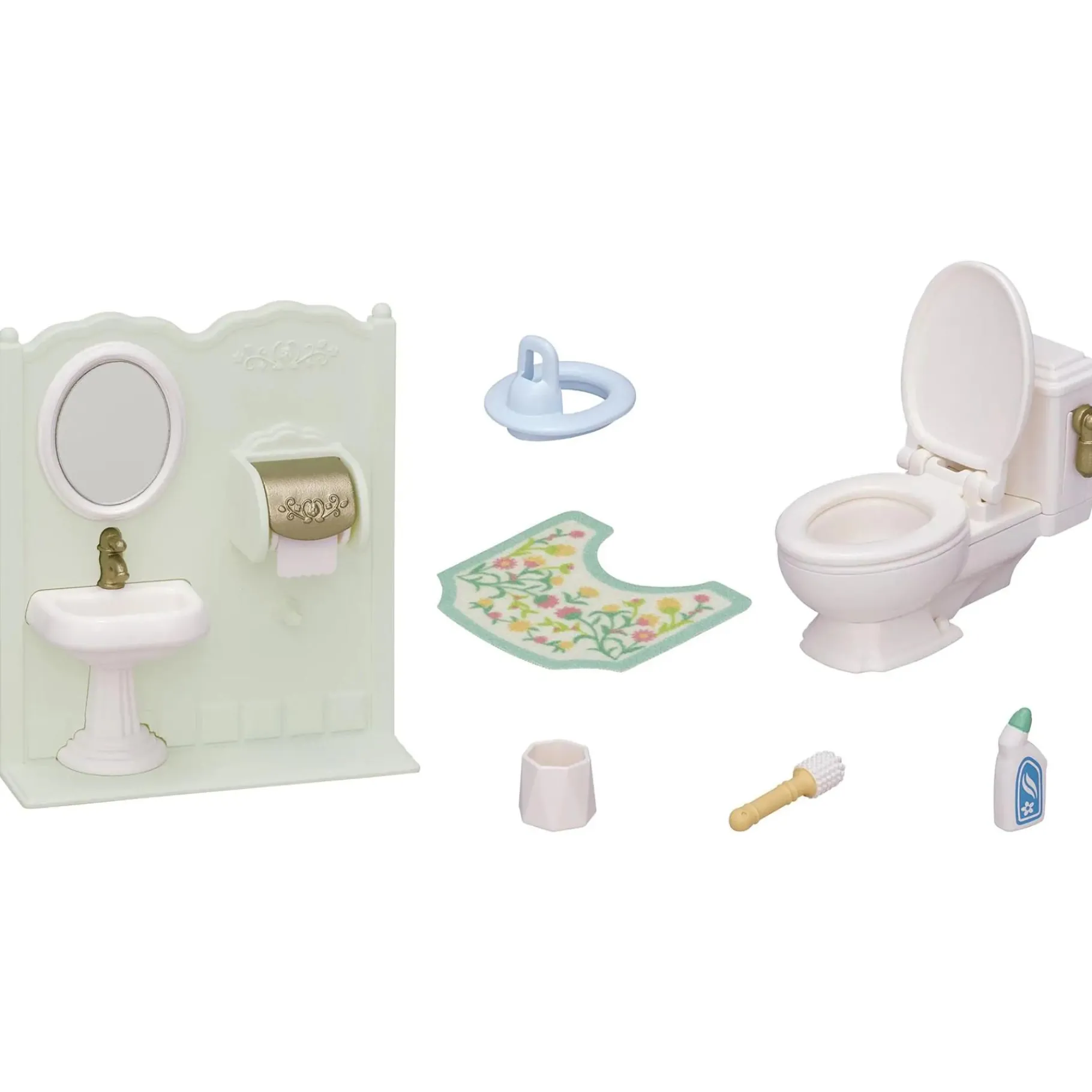 Poppenbadjes En Badaccessoires>Epoch Sylvanian Families Toilet Set