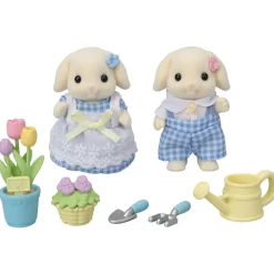 Speelsets>Epoch Sylvanian Families Tuin En Bloemen Hangoorkonijn  Broer&Zus
