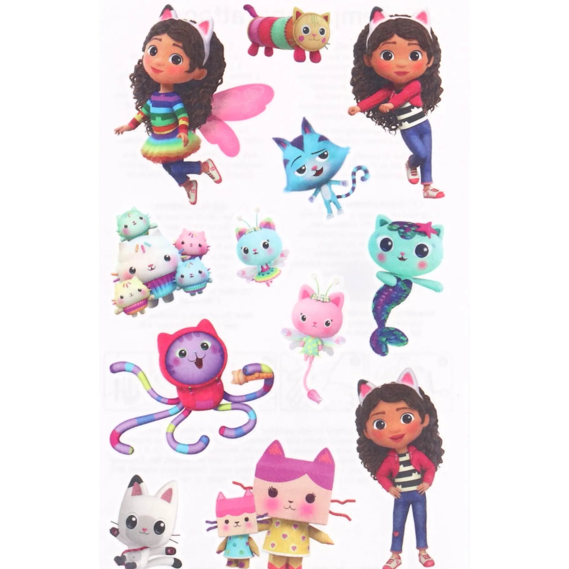 Stickers>Gabby’s Dollhouse Tattoos Gabby's Dollhouse