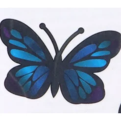 Stickers> Tattoos vlinders metallic