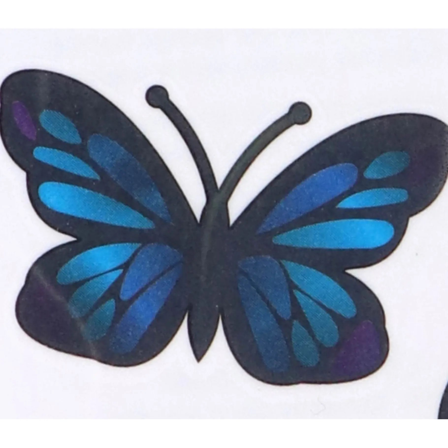 Stickers> Tattoos vlinders metallic