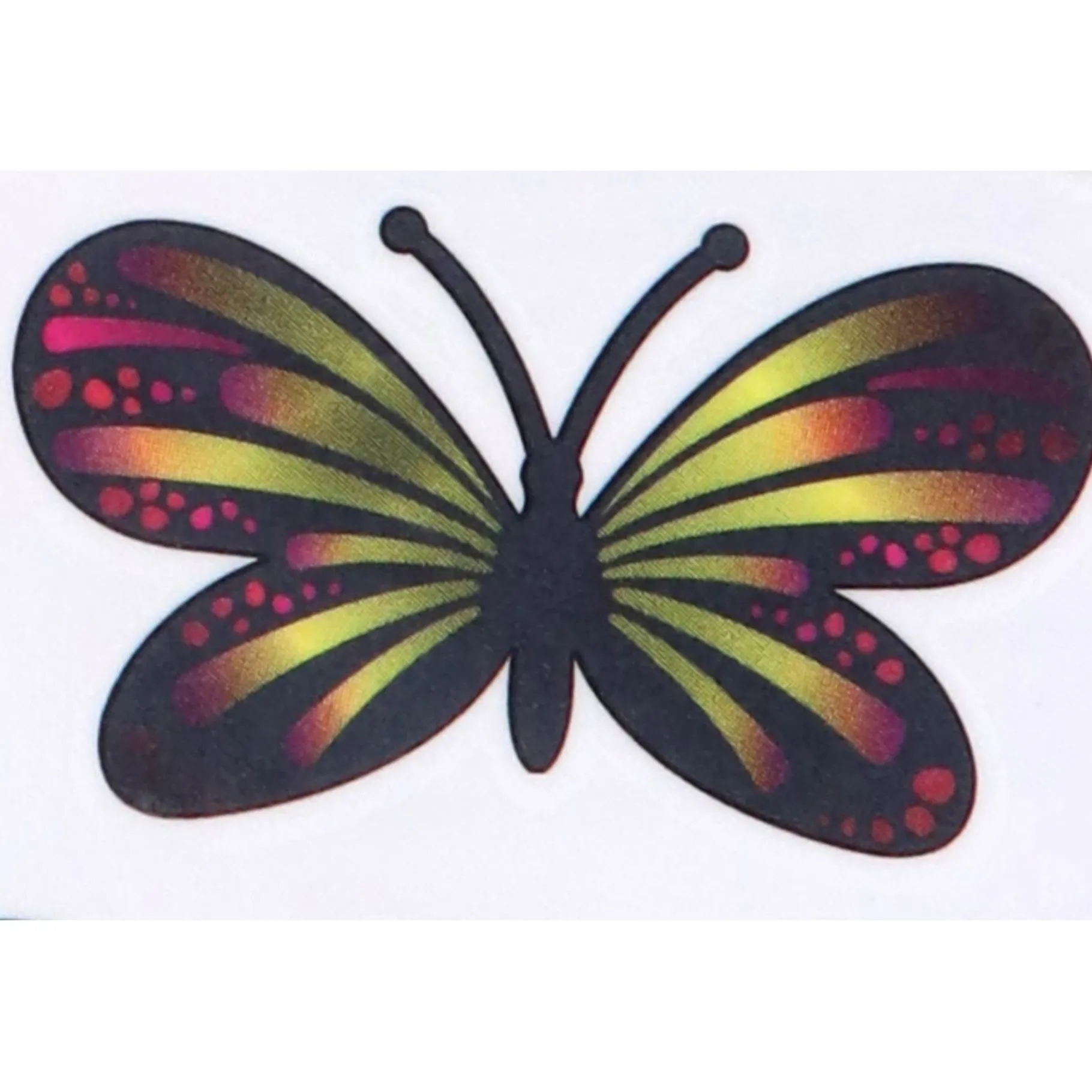 Stickers> Tattoos vlinders metallic