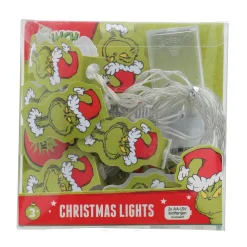 Feestartikelen> The Grinch licht slinger 12 leds, 2 meter