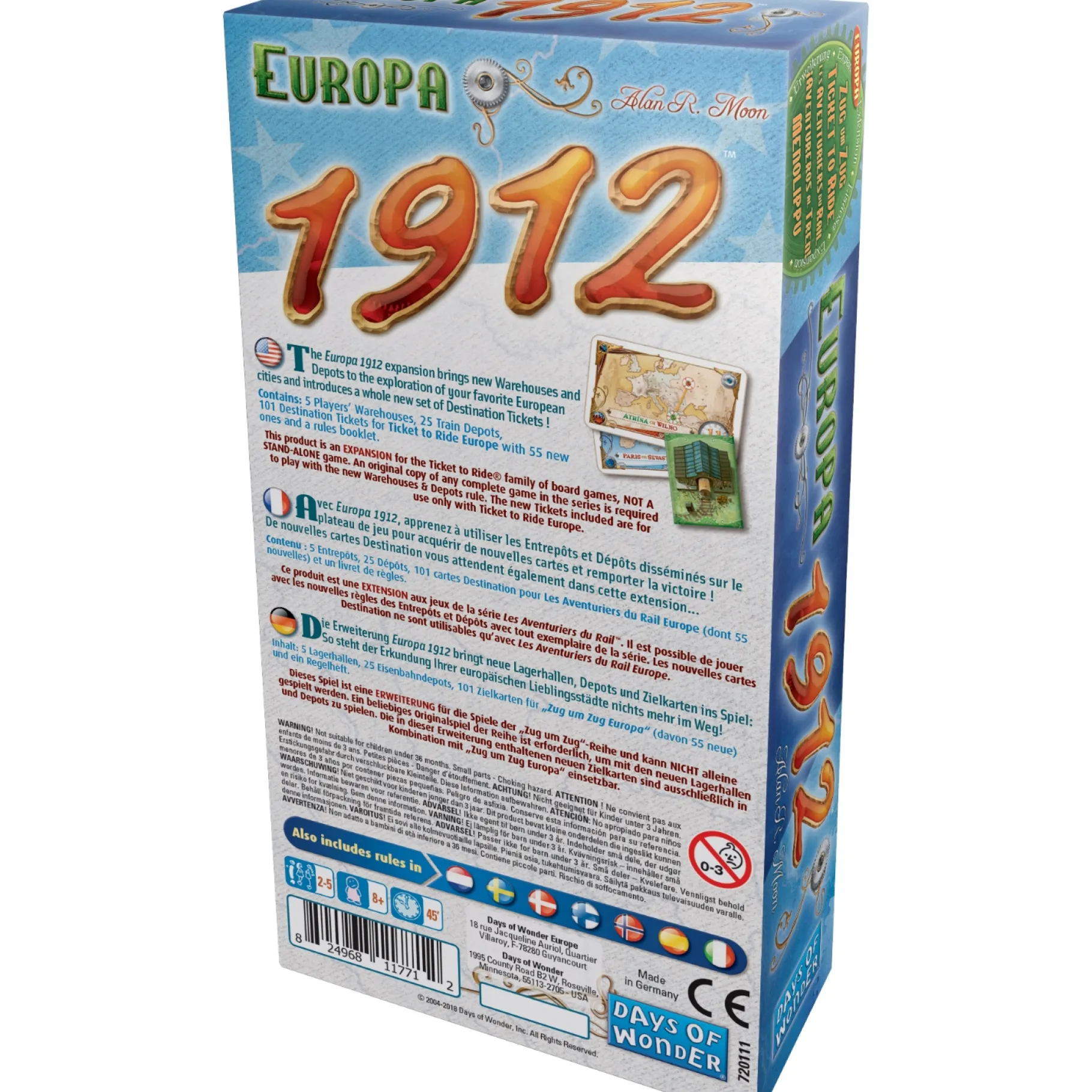 Bordspellen>Asmodee Ticket To Ride Europa 1912 - Bordspel