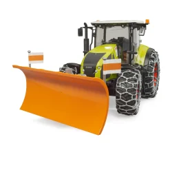 Auto's|Jongens></noscript>Bruder Tractor Claas Axion 950 met sneeuwkettingen en  ploegblad
