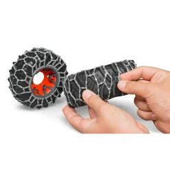 Auto's|Jongens></noscript>Bruder Tractor Claas Axion 950 met sneeuwkettingen en  ploegblad