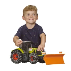 Auto's|Jongens></noscript>Bruder Tractor Claas Axion 950 met sneeuwkettingen en  ploegblad