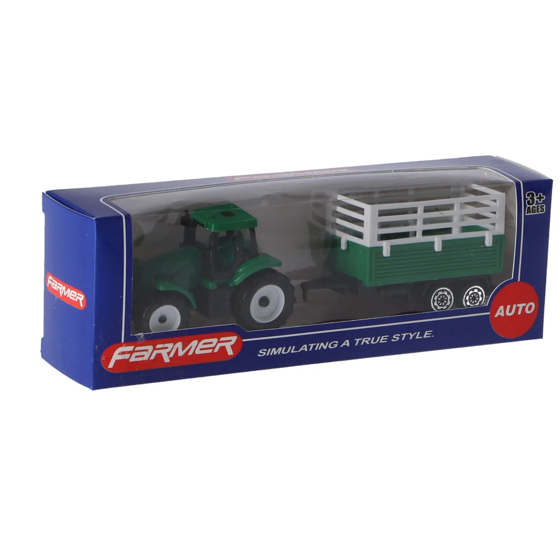 Voertuigen|Jongens> Tractor Met Aanhanger 3 Assorti