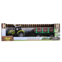 Voertuigen> Tractor Met Aanhanger Met Boomstammen Licht en Geluid