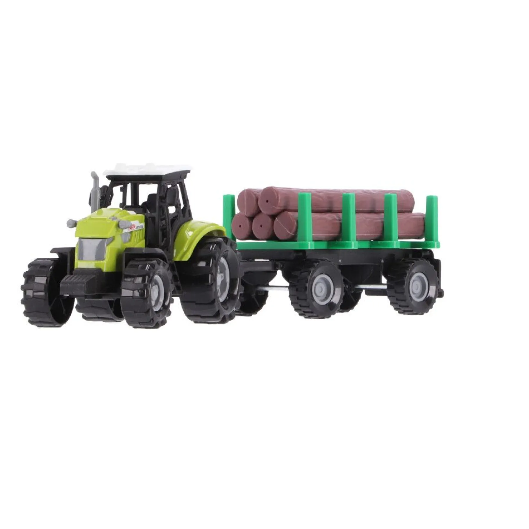 Voertuigen> Tractor Met Aanhanger Met Boomstammen Licht en Geluid