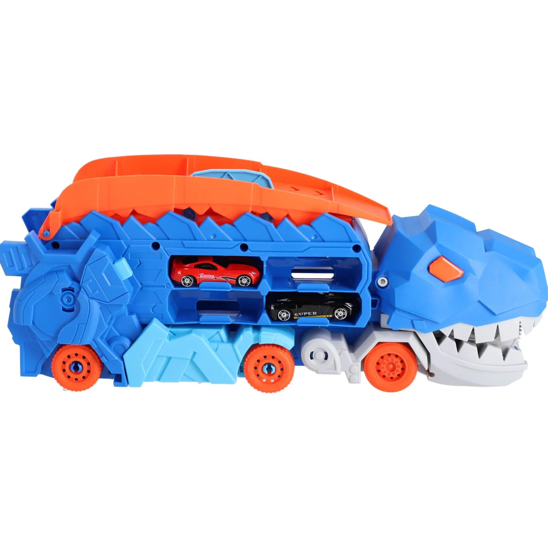 Jongens|Auto's> Transporter carrycase dino met 2 diecast auto's
