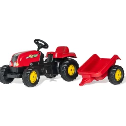 Tractoren>Rolly Toys Traptractor RollyKid X Met Aanhanger