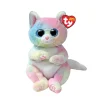 Dieren Knuffels En Pluche>Ty Beanie Bellies  Cat Rainbow 17cm
