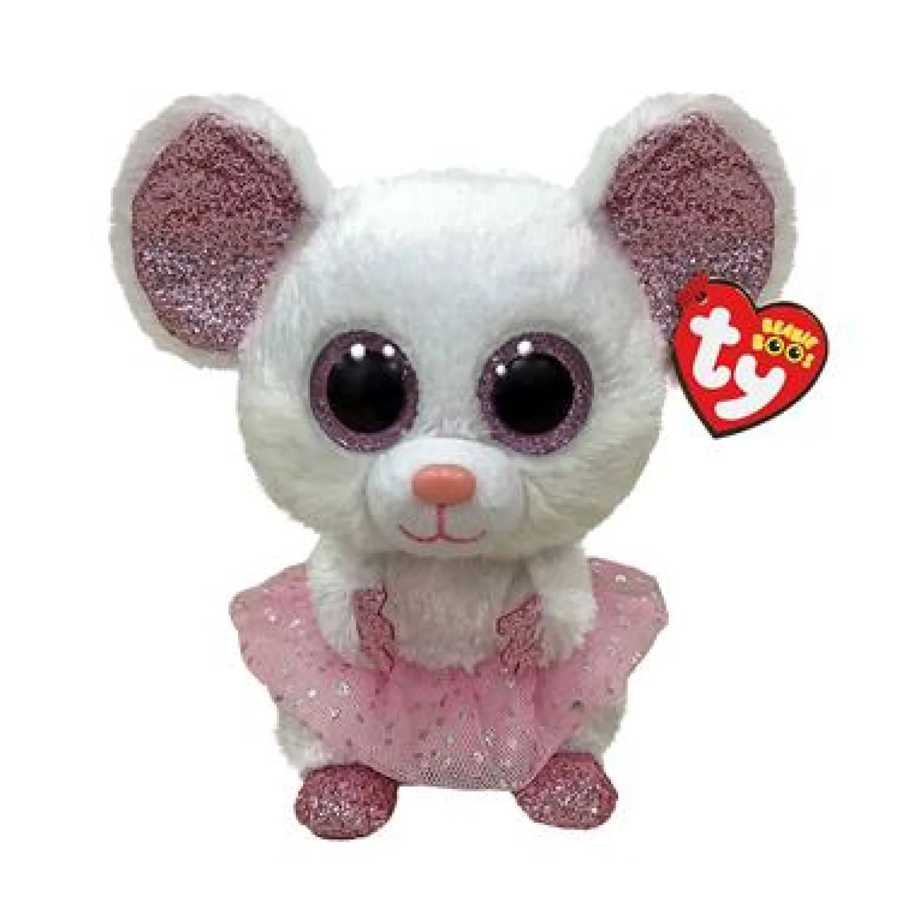 Dieren Knuffels En Pluche>Ty Beanie Boo Nina Mouse With Tutu 24 Cm