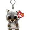 Sleutelhangers> Ty Beanie Boo Sleutelhanger Oakie Racoon  Clip