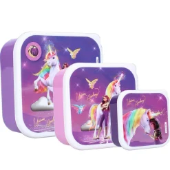 Schoolbekers En Broodtrommels> Unicorn Academy Snackbox 3 In 1 Fresh Bites