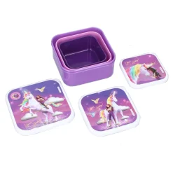 Schoolbekers En Broodtrommels> Unicorn Academy Snackbox 3 In 1 Fresh Bites