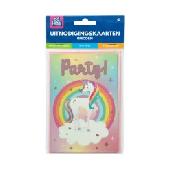 Feestartikelen> Unicorn Uitnodigingskaarten