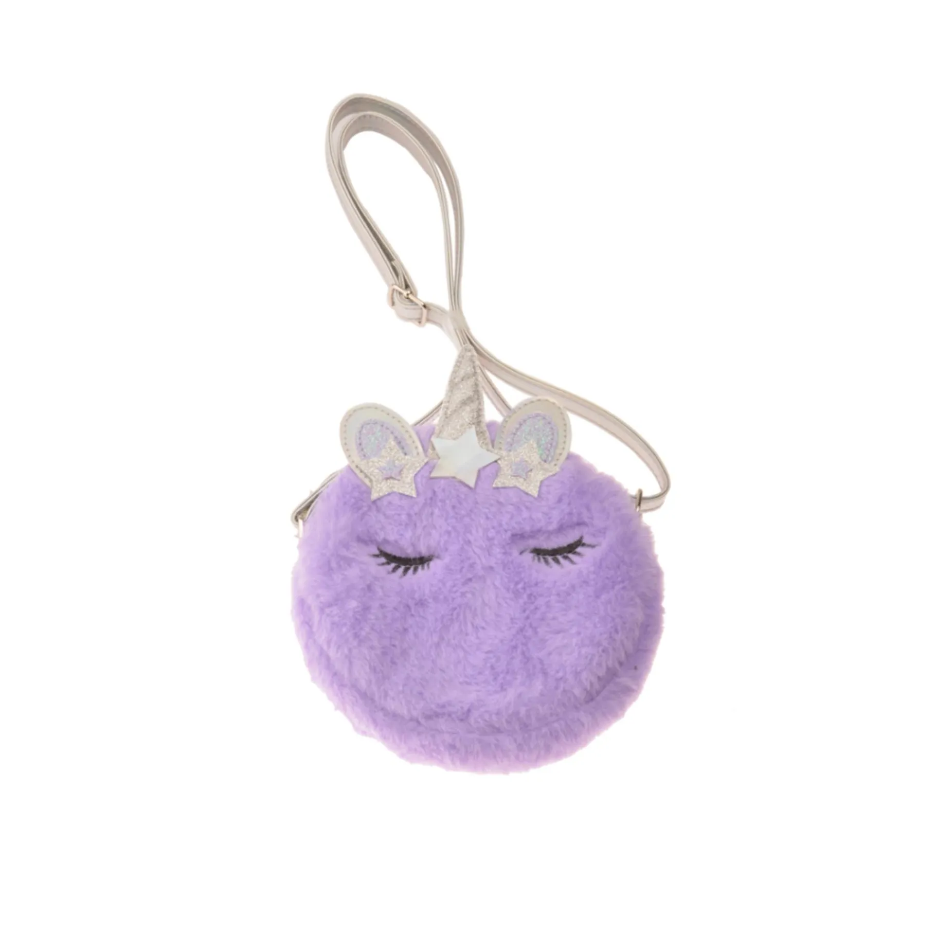 Paraplu's En Tassen> Unircorn Schoudertas Fluffy Paars