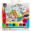 Verven / Schilderen> Verven met water 15 sheets met kwast