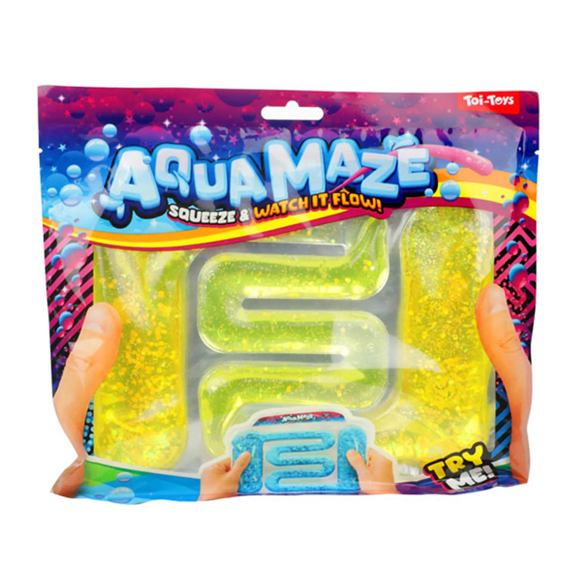 Geduldspelletjes> Vloeistof doolhof aqua maze 3 assorti
