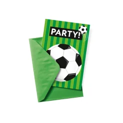 Feestartikelen> Voetbal Uitnodigingskaarten